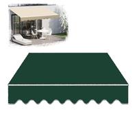 Toile de rechange rétractable pour auvent de terrasse - Pour fenêtre et porte - 3 x 2,4 m, 3,7 x 3 m, 4 x 3 m, 6,1 x 4 m