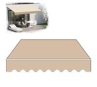 Toile de rechange rétractable pour auvent de terrasse - Pour fenêtre et porte - 3 x 2,4 m, 3,7 x 3 m, 4 x 3 m, 6,1 x 4 m