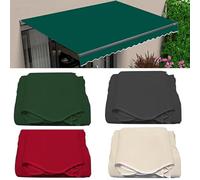 Toile De Rechange Store Banne, Toile De Canopée Fenêtre Porte Couverture D'auvent for Balcon Cadre Non Inclus, Banne Extérieur Tissu De Remplacement, Vert/Rouge/Gris/Beige, 2.5/3/4m(Green,(8.2x6.5ft)2