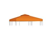 Toile de remplacement de belvédère 310 g/m² Orange 3x3 m