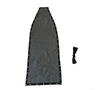 Toile de Remplacement Gris Foncé pour Chaise pour balançoire pour textilene 64x197x23CM Tissu Extérieur Siège Jardin Résistant Intempéries Kit Réparation Complet(1pc without pockets)