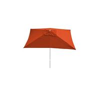 Toîle De Remplacement Pour Parasol Florida, 3x4m, Polyester 6kg Couleur Terre Cuite Orange