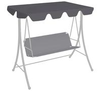 Toile de remplacement pour hamac de jardin, pare-soleil, bâche, housse pour hamac de style hollywoodien, en tissu, pour jardin, terrasse, balcon, usage extérieur, couleur anthracite, dimensions 210 x 