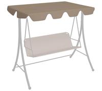 Toile de remplacement pour hamac de jardin, pare-soleil, bâche, housse pour hamac de style hollywoodien, en tissu, pour jardin, terrasse, balcon, usage extérieur, couleur taupe, dimensions 210 x 146 c