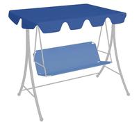 Toile de remplacement pour hamac de jardin, pare-soleil, bâche, housse pour hamac de style hollywoodien, en tissu, pour jardin, terrasse, balcon, usage extérieur, couleur bleue, dimensions 210 x 146 c