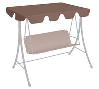 Toile de remplacement pour hamac de jardin, pare-soleil, bâche, housse pour hamac de style hollywoodien, en tissu, pour jardin, terrasse, balcon, usage extérieur, couleur marron, dimensions 210 x 146 