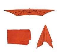 Toîle De Remplacement Pour Parasol Florida, 3x4m, Polyester 6kg Couleur Terre Cuite Orange