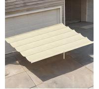 Toile de remplacement pour pergola 4x3 m - Polyester crème - Drainage efficace - 350x260 cm