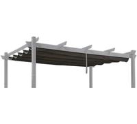 Toile de remplacement pour pergola de 3 x 4 mètres, idéale pour remplacer le toit d'un pavillon de jardin. Imperméable, avec protection UV, de couleur grise