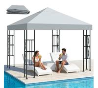 Toile de remplacement pour pergola, imperméable et avec protection UV, dimensions 3 x 3 mètres