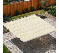 Toile de remplacement pour pergola rétractable 4 x 3 m, polyester crème, drainage optimisé