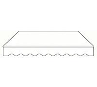 Toile de remplacement pour store extérieur - 4x1,5 mètres