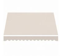 Toile de Remplacement pour Store - Outsunny - Lambrequin, Déperlante - Compatible 3,5x2,5m - Polyester Haute densité 280g/m² crème