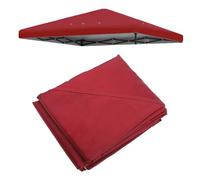 Toile de Remplacement tonnelle 3 x, étanche, 4 Coins, Bourgogne | Toit de Gazebo, Couverture Imperméable, Usage Jardin Plein Air, pour Cadre D'auvent Pliant, Coloris Bourgogne