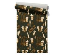 Toile de Rénovation Autocollant Rétro Moderne Etanche Autoadhésif Cuisine | Vinyle autocollant; Ideal pour Cuisine et Salle de Bain; Etanche. Autoadhésif; Pose sans travaux