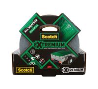 Scotch Extremium ALL WEATHER Toile de Réparation Haute Performance - 1 Rouleau, 27 m x 48 mm, Gris - Toile de Réparation Haute Performance, Résistante et Durable