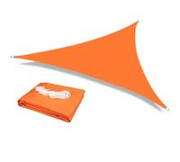 Toile de Soleil Triangulaire Abri Solaire Triangulaire 5 x m/3 3 m/2 2 m, imperméable, Protection UV, for terrasse, Jardin, pelouse pour terrasse Jardin(Orange,3.6x3.6x3.6M)