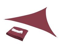 Toile de Soleil Triangulaire Abri Solaire Triangulaire 5 x m/3 3 m/2 2 m, imperméable, Protection UV, for terrasse, Jardin, pelouse pour terrasse Jardin(Wine Red,2x2x2M)