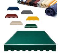 Toile De Store Banne Manuel Rétractable, 3x2m 5x3.0m Tissu De Remplacement pour Auvent pour Terrasse, Couverture D'auvent pour Pare-Soleil Imperméable(Green,3x2m/10x6.5ft)