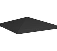 Toile de toit de belvédère 270 g/m² 3x3 m Noir