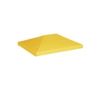 Toile de toit de belvédère 270 g m² 4x3 m Jaune