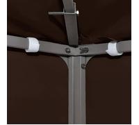 Toile de toit de chapiteau - WIENS - 3x4 m - 310 g/m² - Brun - Imperméable - Revêtement PVC - Polyester 100%