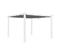 Toile de toit grise pour tonnelle 3x4m Condate - toile de rechange pergola. toile de remplacement