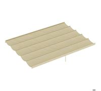 Toile de toit pour pergola tonnelle rétractable de 4 x 3 m - toile uniquement 350 x 260 cm beige