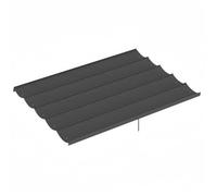 Toile de Toit pour pergola tonnelle rétractable de 4 x 3 m Toile Uniquement 350 x 260 cm Gris foncé