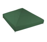 Toile de Toit pour Tonnelle 3x3 m | Pavillon | Pergola | Impermeable | Résistant intempéries | Protection UV | Outdoor Extérieur | pour patios et Jardins | Couleur Vert [155]