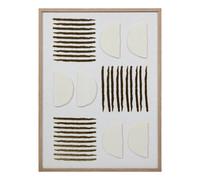 Toile Déco 3D Nourane 45x60cm Blanc