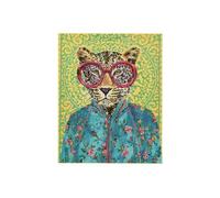 Toile Déco Tigre "Popart" 40x50cm Multicolore