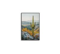 Toile décorative avec cadre Cactus 60 x 4 x 90 cm Modèle 2.