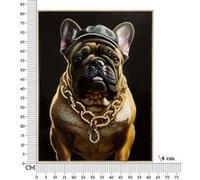 Toile décorative Bully 62 x 4 x 82 cm Multicolore