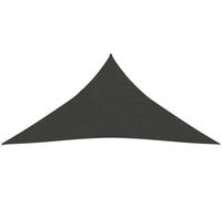 Toile d'ombrage - 160 g/m² - 5 x 6 x 6 m - Toile d'ombrage triangulaire - HDPE - Gris - Résistante aux UV et perméable au vent - Tige de fixation incluse