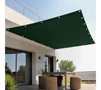 Toile d'ombrage 300 x 700 cm Protection UV, Anti-Déchirure, Coupe-Vent, Imperméable Toile Ombrage Exterieur, Sunsail Rectangulaire avec Cordes pour Jardin, Terrasse, Balcon, Vert Foncé