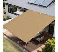 Toile d'ombrage 600 x 700 cm Protection UV, Anti-Déchirure, Coupe-Vent, Imperméable Filet Protection Solaire, Toile pour Pergola avec Cordes pour Jardin, Terrasse, Balcon, Kaki