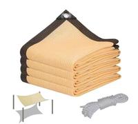 Toile d'ombrage à 90 % de qualité supérieure pour terrasse - Bâche en maille durable avec œillets - Résistante aux UV - Pour jardin et balcon (7,6 x 12,2 m) - Voile d'ombrage