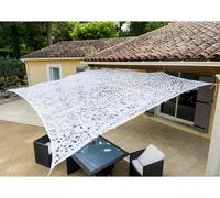 Toile d'ombrage ajourée Blanche 2 x 3m