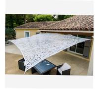 Toile d'ombrage ajourée blanche 3 x 4m