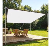 Toile d'ombrage Aluminium avec Œillets 270 x 520 cm Protection Solaire Filet d'ombrage en Aluminium Facile à Suspendre pour Fleurs Plantes Terrasse Jardin Argent, Argent