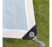 Toile d'ombrage blanche à 55 % contre les rayons UV, filet d'ombrage respirant avec œillets pour jardin, cour, plage, plantes et fleurs, durable, 3 x 7 m / 10x20ft