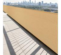 Toile d'ombrage de Serres 1.5 x 3 m Protection Solaire Filet d'ombrage Anti-UV pour Jardin Résistant pour Jardin, Terrasse, Balcon, Camping, Pergola, Jaune Sable