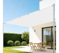 Toile d'ombrage de Serres 1.5 x 3 m Vent et Perméable à l'eau Filet Ombrage Plusieurs Tailles pour Couverture Végétale Serre Jardin Pergola Patio Lawn Pet House, Blanc