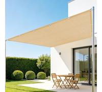 Toile d'ombrage de Serres 1.5 x 3 m Vent et Perméable à l'eau Filet Ombrage Plusieurs Tailles pour Couverture Végétale Serre Jardin Pergola Patio Lawn Pet House, Jaune Sable