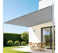 Toile d'ombrage de Serres 1.5 x 3 m Vent et Perméable à l'eau Filet Ombrage Plusieurs Tailles pour Couverture Végétale Serre Jardin Pergola Patio Lawn Pet House, Gris Clair