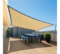 Toile d'ombrage, filet d'ombrage résistant aux UV, brise-vue, filet d'ombrage avec œillets pour serre, jardin, balcon, auvents de cour, 4 x 5 m