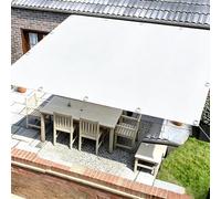 Toile D'ombrage Imperméable Rectangulaire, 3X2.5M Blanc Voile Ombrage avec Oeillets D'ombrage Bâche Ombrage Protection UV Solaire pour Jardins Balcons Pergola Terrasse