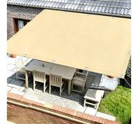 Toile D'ombrage Imperméable Rectangulaire, 4.6X4.2M Jaune Clair Voile Ombrage avec Oeillets D'ombrage Bâche Ombrage Protection UV Solaire pour Jardins Balcons Pergola Terrasse