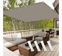Toile d'ombrage pour l'extérieur - Protection UV à 98 % - 1,6 x 2,4 m - Marron